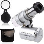 60x Portable Microscope with LED Light for Jewelry