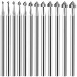 12-Piece Cone & Cylinder Carving Burr Set