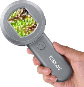TOMLOV Mini 100X Microscope for Coins and Jewelry