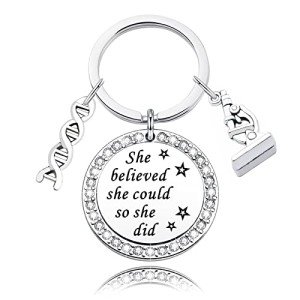 She Believed She Could Keychain for Scientists