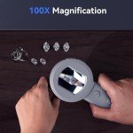 TOMLOV Mini 100X Microscope for Coins and Jewelry