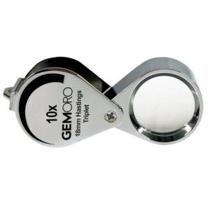GemOro Chrome Hastings Triplet 10x Loupe Magnifier