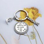 She Believed She Could Keychain for Scientists