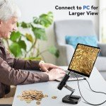 TOMLOV WiFi Digital Microscope 1000X for Jewelry