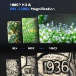 TOMLOV WiFi Digital Microscope 1000X for Jewelry