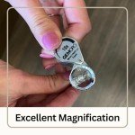 GemOro Chrome Hastings Triplet 10x Loupe Magnifier