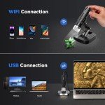 TOMLOV WiFi Digital Microscope 1000X for Jewelry