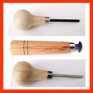 3-Piece Stone Setting Tool Kit with Wood Handles