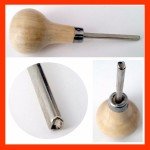 3-Piece Stone Setting Tool Kit with Wood Handles