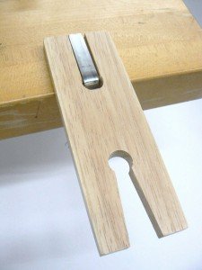 Wood Bench Pin with V Slot Clamp for Jewelers
