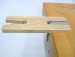 Wood Bench Pin with V Slot Clamp for Jewelers