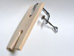 Wood Bench Pin with V Slot Clamp for Jewelers