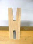 Wood Bench Pin with V Slot Clamp for Jewelers