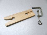 Wood Bench Pin with V Slot Clamp for Jewelers