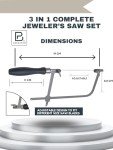 3-in-1 Jeweler's Saw Set with Blades and Clamp