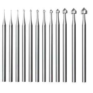 12-Piece Cone & Cylinder Stone Setting Burs