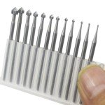 12-Piece Cone & Cylinder Stone Setting Burs