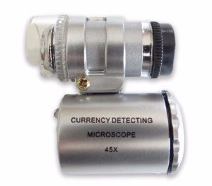 10-Pack Mini LED Pocket Microscopes with UV Light