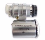 45X Mini LED Pocket Microscope with UV Light
