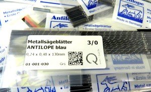 Antilope 3/0 Jewelers Saw Blades Pack of 144