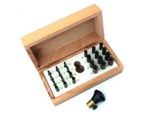 24-Piece Round Bezel Punch Set for Jewelers