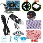 WiFi USB Microscope Camera with 8 LED Lights