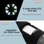 WiFi USB Microscope Camera with 8 LED Lights
