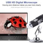 WiFi USB Microscope Camera with 8 LED Lights