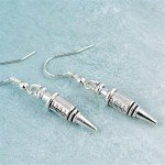 Unique Silver Plated DNA Dangle Earrings for Women