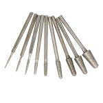10 Pcs Diamond Ball Nosed Cone Burrs