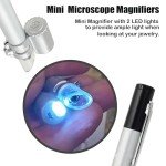 50X Pocket Microscope with Light for Jewelry