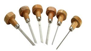 6-Piece High Speed Steel Stone Setting Graver Set