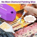 Diamond Art Painting Pen Kit with Accessories (Purple)