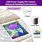 Diamond Art Painting Pen Kit with Accessories (Purple)