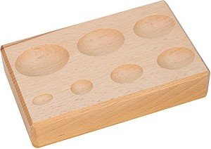 Euro Tool Hardwood Forming Block with Oval Depressions