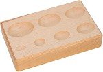Euro Tool Hardwood Forming Block with Oval Depressions