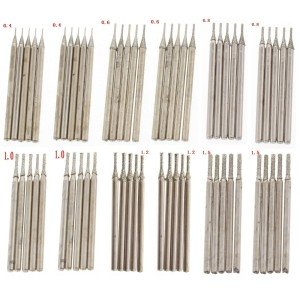 60-Piece Diamond Drill Bits Set for Jewelry
