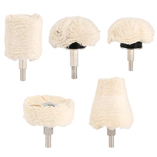 Buffing Polishing Wheel for Drill - Aluminum 5 Pack