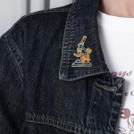 Colorful Microscope Brooch for Science Lovers