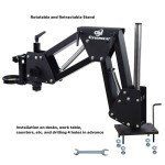 Jewelry Microscope with Ring Light & Adjustable Stand