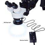 Jewelry Microscope with Ring Light & Adjustable Stand