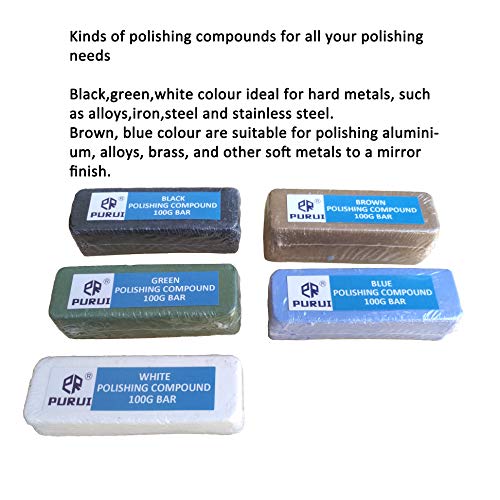 11PC Metal Polishing Buffing Kit 8" X 1