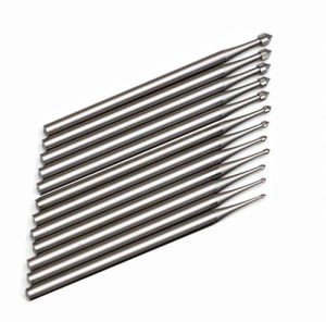 12-Piece Jewelry Carving Burr Set for Rotary Tools