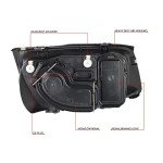 Euro Halogen Headlight Set for VW Jetta MK4