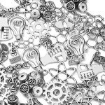 10 Styles Lab Theme Tibetan Alloy Charms - 100pcs