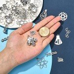 10 Styles Lab Theme Tibetan Alloy Charms - 100pcs