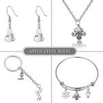 10 Styles Lab Theme Tibetan Alloy Charms - 100pcs