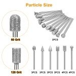 40-Piece Diamond Burr Bit Set for Dremel