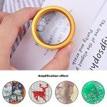 30X Gold Plated Magnifying Glass for Hobbies