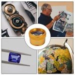 30X Gold Plated Magnifying Glass for Hobbies